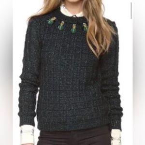 RARE: Tory Burch Lucy Beetle Embellished Sweater